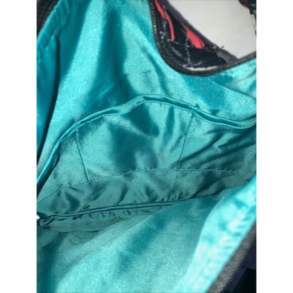 Vera Bradley Splash Floral Triple Zip Purse Crossbody Bag 10”x11” - Picture 3 of 4